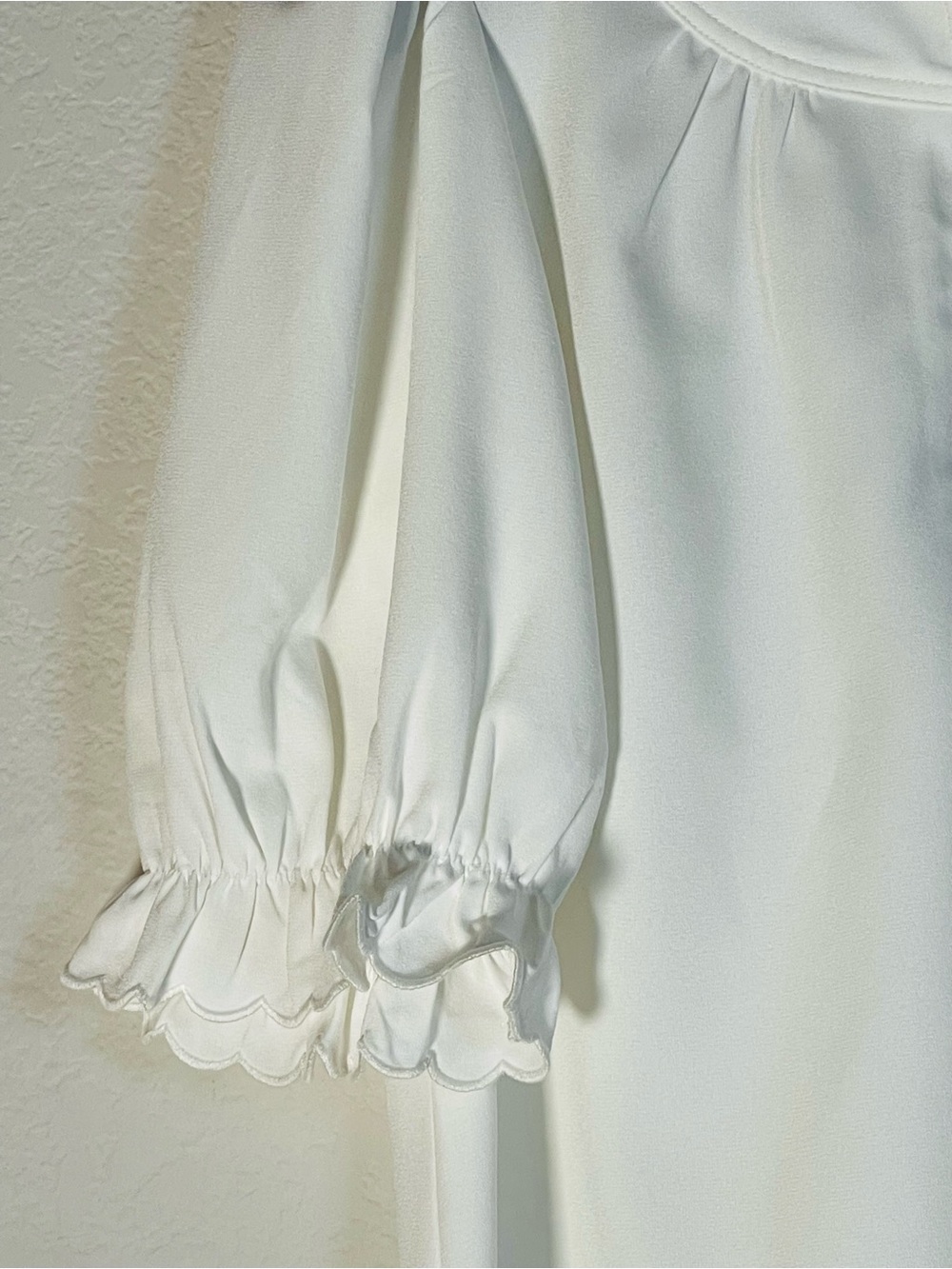POMANDER PLACE White Selena Blouse Size XS Short Sleeve Top | a Tuckernuck Brand - Picture 8 of 15